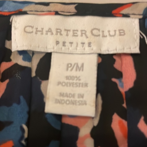 TASLLE TIE NECK 7/8 sleeve BLOUSE - Picture 6 of 7